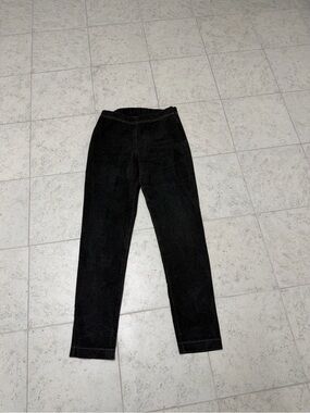 Staples USA Size 12 Side Zip Black Jeans with Elastic Waist Y2K 90s Made in USA